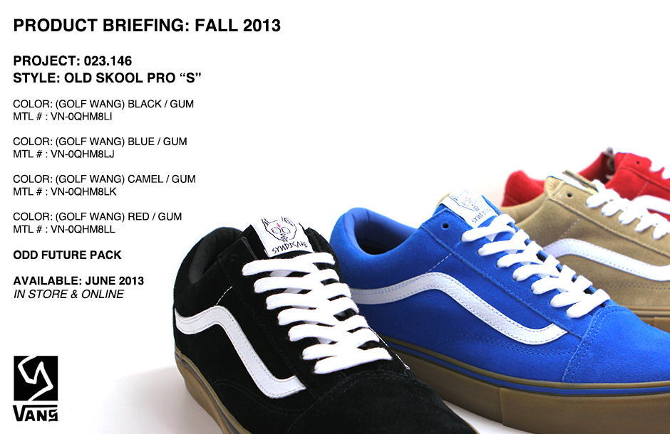 Vans Syndicate 023.146 – Old Skool Pro “S” Odd Future Pack (Available  Soon!) - Under The Palms